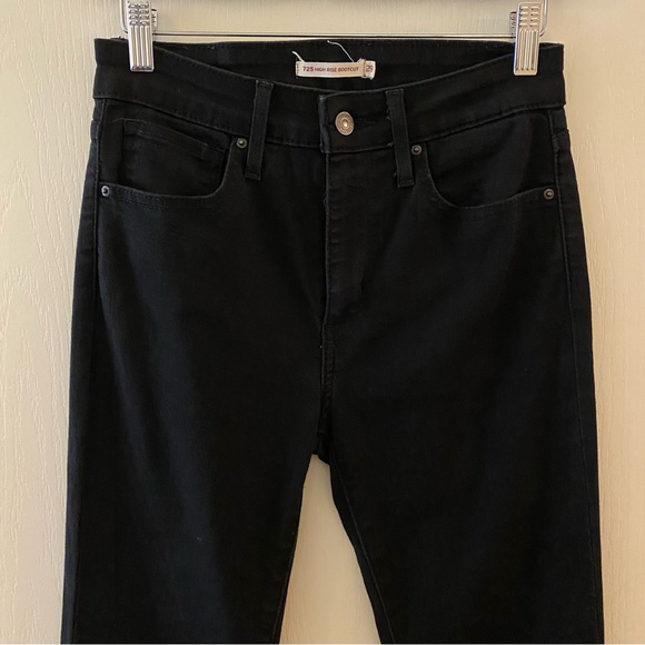 LEVI’S 725 High Rise Bootcut Jeans in Soft Black - 29 - Picture 5 of 14